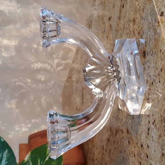 Vintage Val St. Lambert crystal candlestick holder - Picture 3 of 17